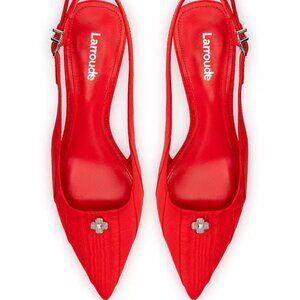 Larroude Maxine Pump In Red   Sz: 7